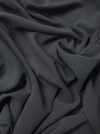 PLAIN GEORGETTE HIJAB - DARK GREY